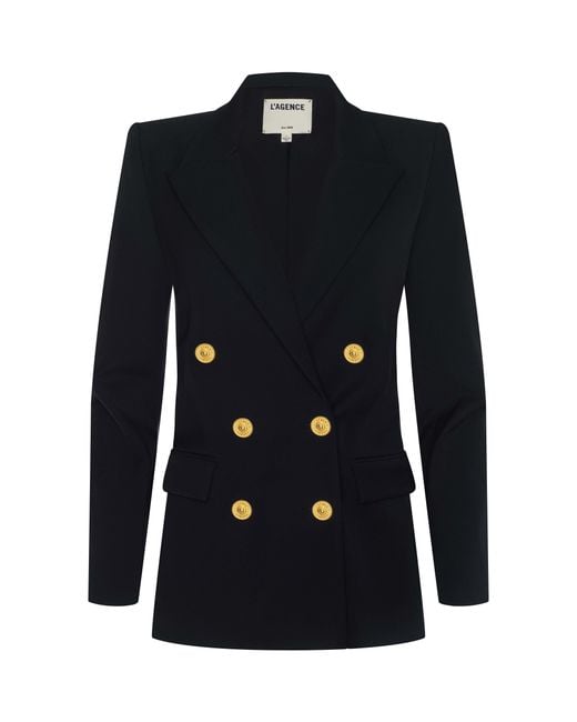 L'Agence Black Cambrie Oversized Blazer