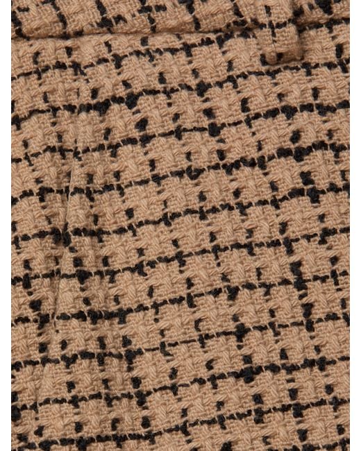 L'Agence Natural Pilar Tweed Wide-Leg Pants