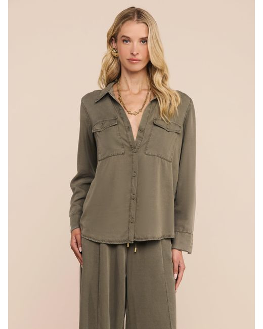 L'Agence Green Pearson Shirt