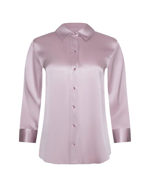 Chemisier En Soie Dani, Lilas Glacé L'Agence en coloris Pink