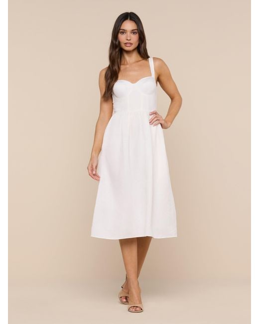 L'Agence Natural Tiani Bustier Dress