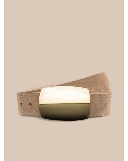 L'Agence Natural Milou Suede Belt