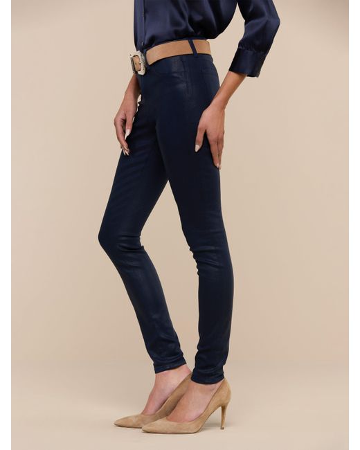 L'Agence Blue Marguerite Coated Jean