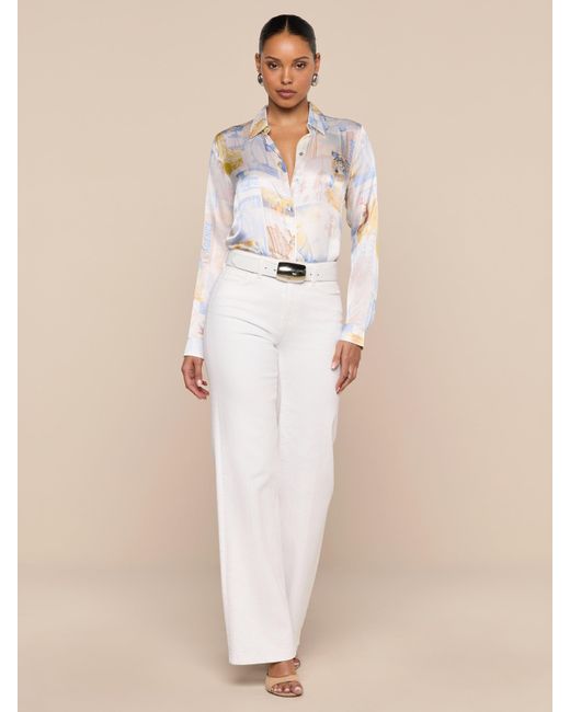 L'Agence Natural Tyler Silk Blouse Top