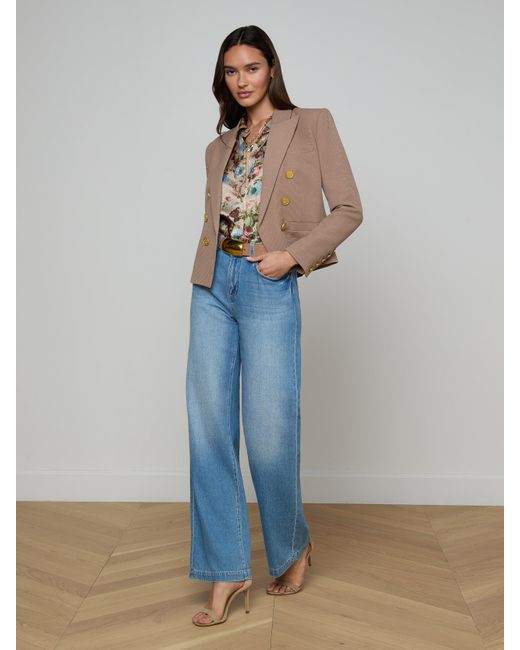 Blazer Brooke, Portabella Avec Imprimé À Fleurs Style Tapisserie L'Agence en coloris Blue