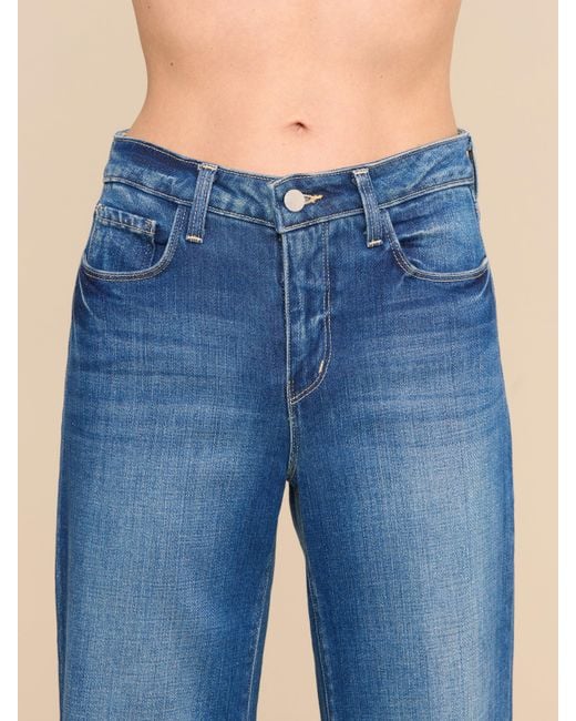 L'Agence Pink Scottie Wide-leg Jean