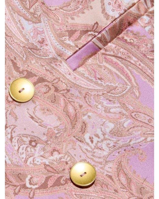 L'Agence Pink Colin Silk Blazer