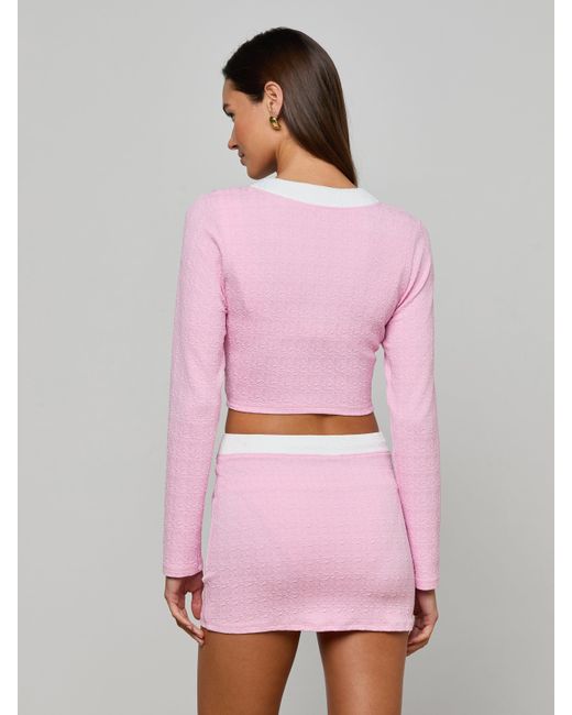 L'Agence Pink 'Agence Adaline Cardigan Cover-Up