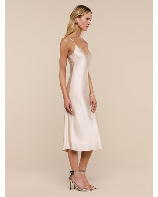 L'Agence Multicolor Jodie Silk Slip Dress