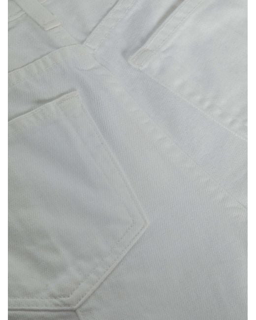 L'Agence White Cody Barrel-Leg Jean