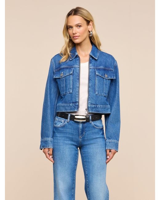 L'Agence Blue Micah Oversized Jean Jacket