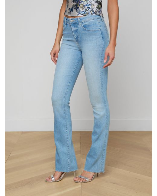 L'Agence Blue Ruth Straight-Leg Jean