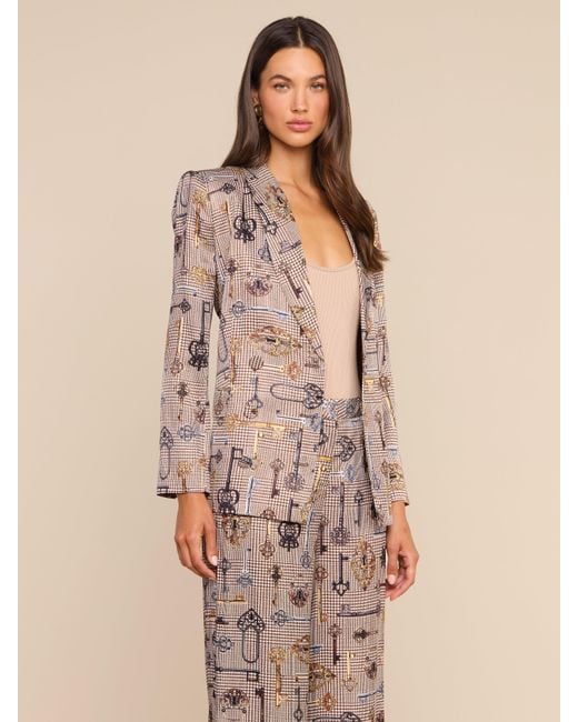 L'Agence Brown Aven Wrap Blazer