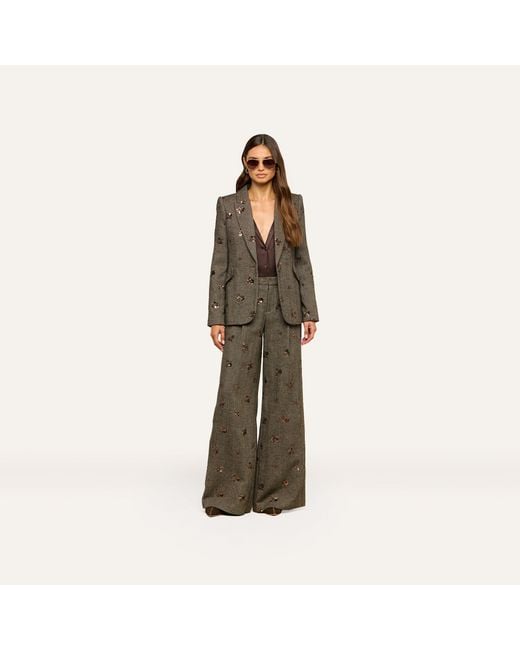 L'Agence Black Chamberlain Sequined Blazer