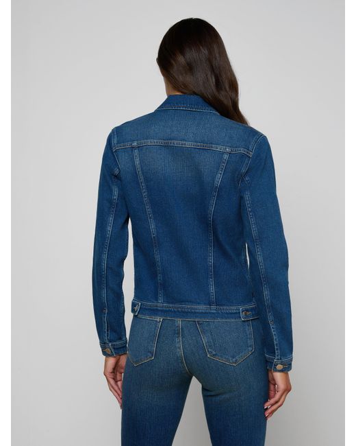 L'Agence Blue Celine Jean Jacket