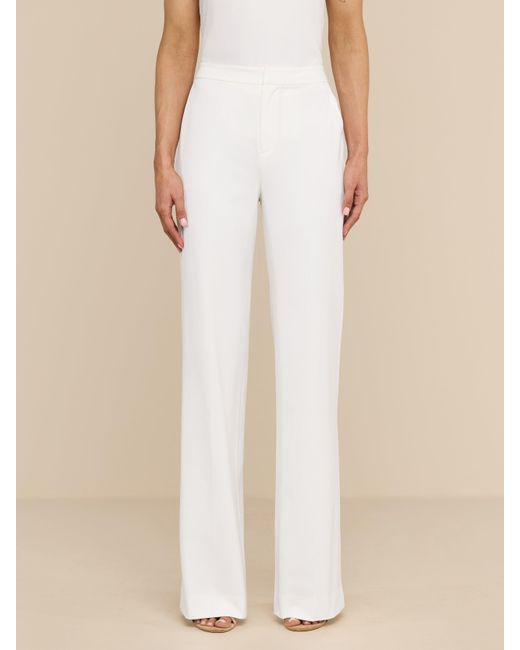 L'Agence White Livvy Straight-leg Trouser