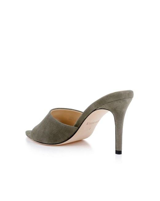 L'Agence Multicolor Lolita Suede Open-Toe Mule
