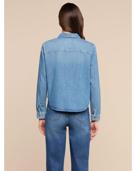 L'Agence Blue Isla Shirt