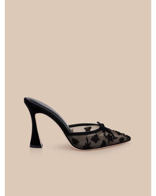 L'Agence Black Prasad Mesh Mule
