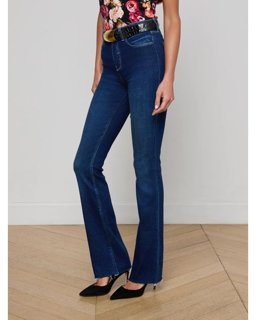L'Agence Blue Ruth Straight-Leg Jean