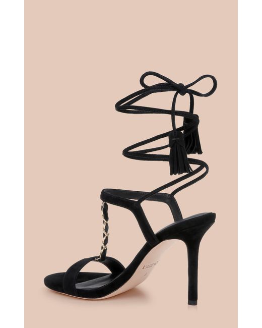 L'Agence Natural Bond Suede Sandal