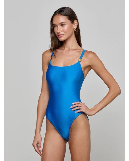 Maillot De Bain Une Pièce Remi, Bleu Capri L'Agence en coloris Blue