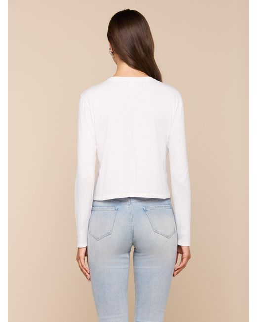 L'Agence Blue Rojene Cotton T-Shirt