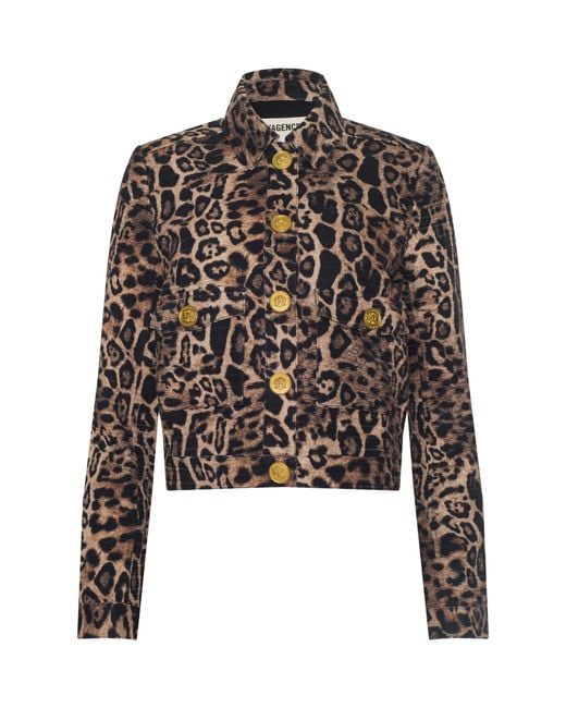 L'Agence Gray Nyx Cropped Jacket