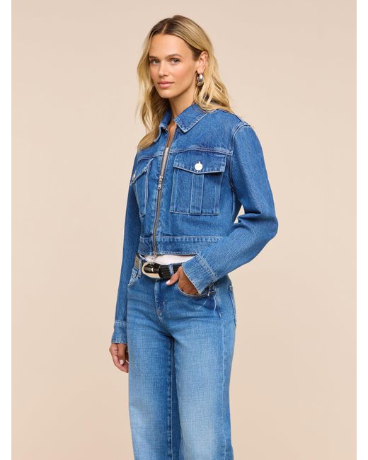 L'Agence Blue Micah Oversized Jean Jacket