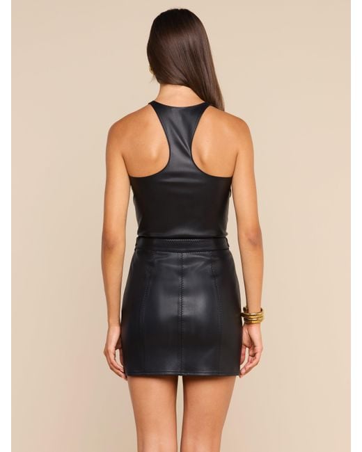 L'Agence Black Tullia Scoopneck Tank Top