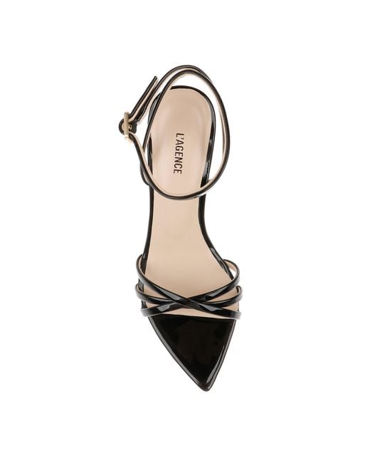 L'Agence White Dua Leather Sandal
