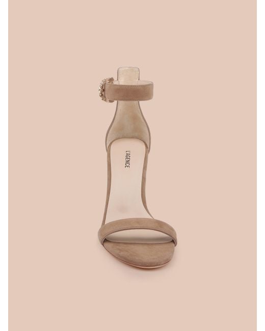 L'Agence Natural Gisele Suede Sandal