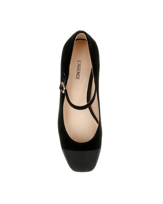 L'Agence Black Lilles Platform Pump