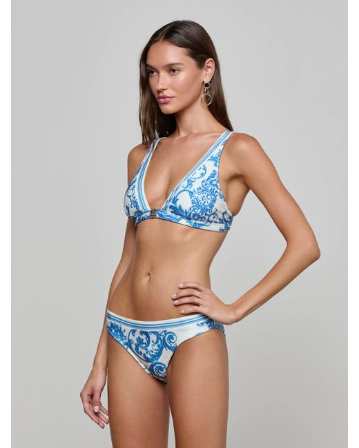 L'Agence Blue 'Agence Lexie Bikini Top