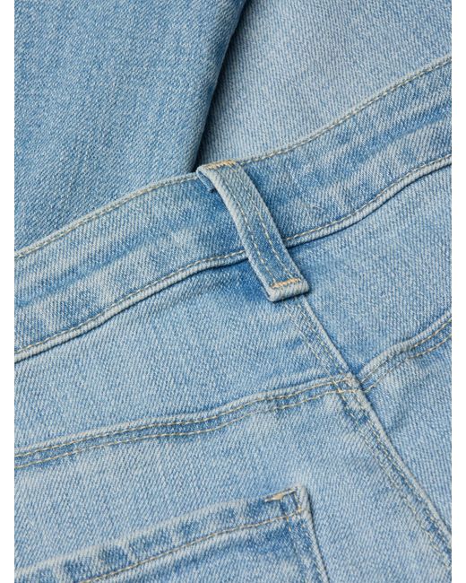 L'Agence Blue Ruth Straight-Leg Jean