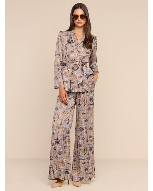 L'Agence Brown Aven Wrap Blazer