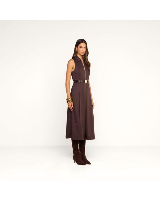 L'Agence Brown Kolton Dress