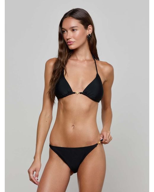 Bas De Bikini Ficelle, Noir L'Agence en coloris Black