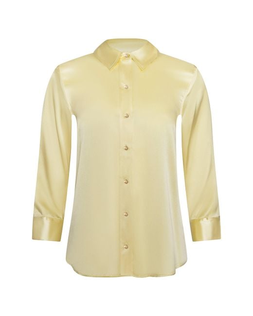 Chemisier En Soie Dani, Sorbet Citron L'Agence en coloris White