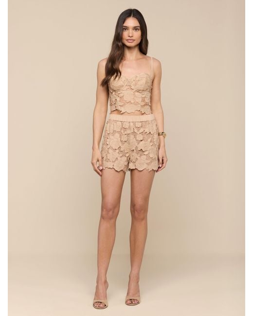 L'Agence Natural Laina Eyelet Short