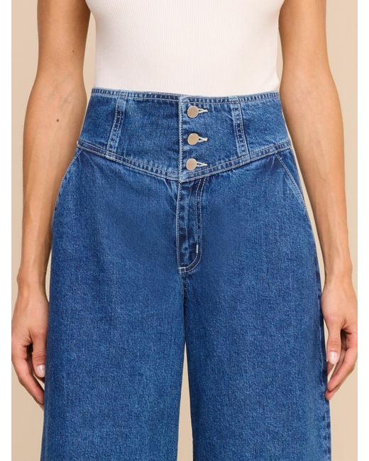 L'Agence Blue Sonja Corset Jean