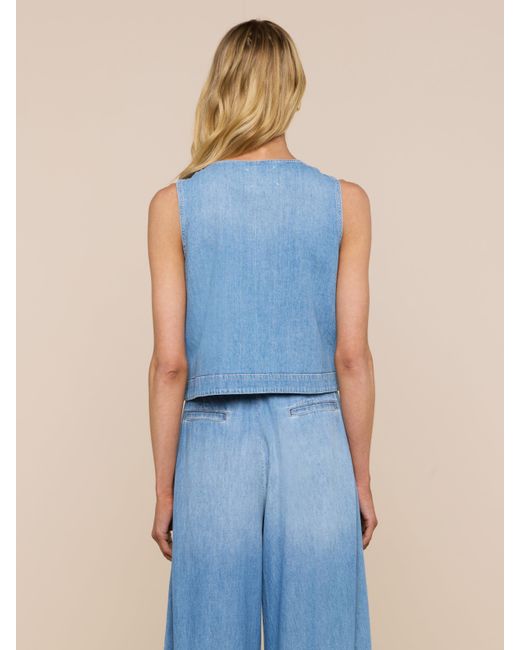 L'Agence Blue 'Agence Foster Top
