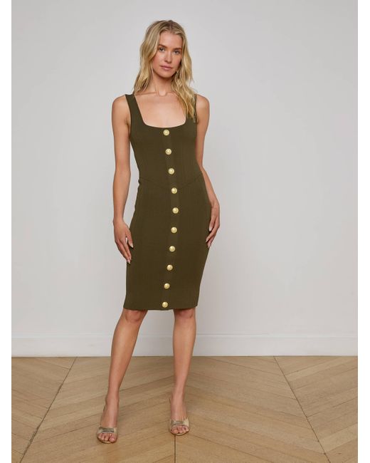 Robe En Maille Soleil, Pin/Doré L'Agence en coloris Multicolor