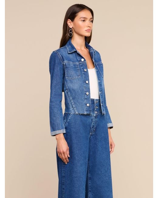 L'Agence Blue Janelle Jean Jacket