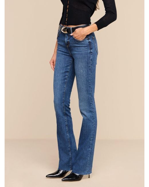 L'Agence Blue Ruth Straight-Leg Jean