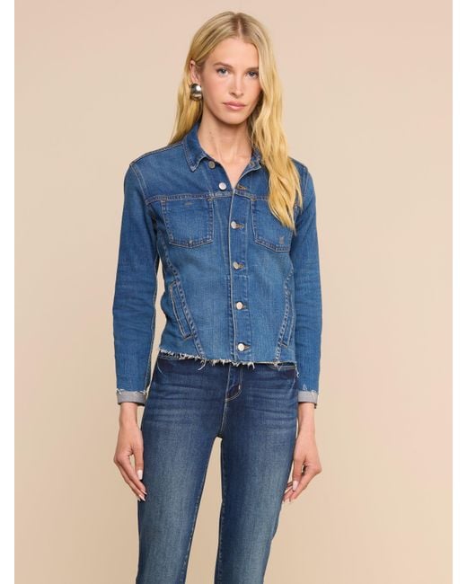 L'Agence Blue Janelle Denim Jacket