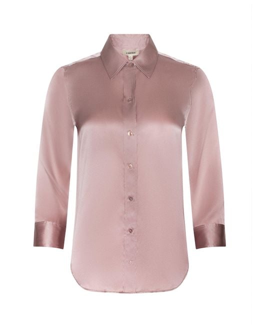 Chemisier En Soie Dani, Rose Pâle L'Agence en coloris Brown
