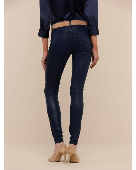 L'Agence Blue Marguerite Coated Jean