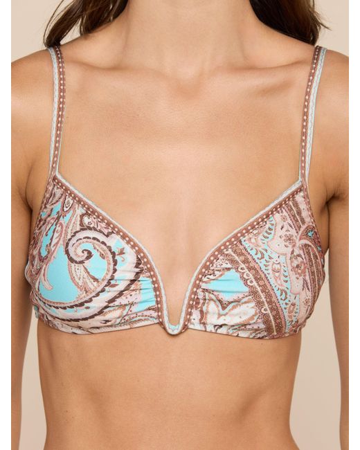 L'Agence Natural Alisha Bikini Top
