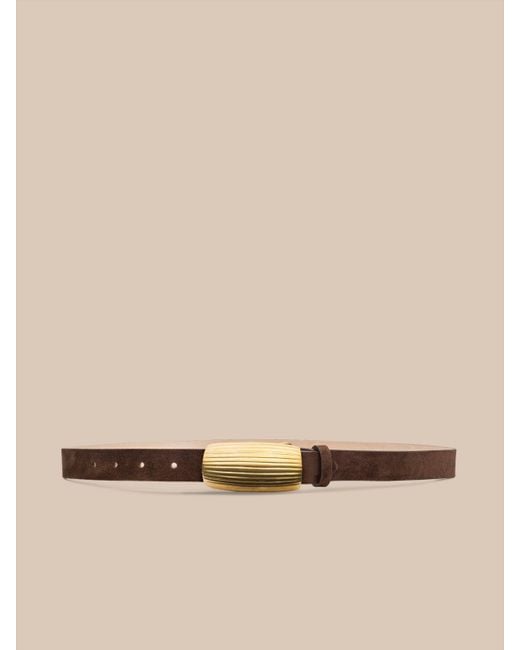 L'Agence Natural Machado Suede Belt